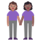 Women Holding Hands- Medium Skin Tone- Medium-Dark Skin Tone emoji on Microsoft